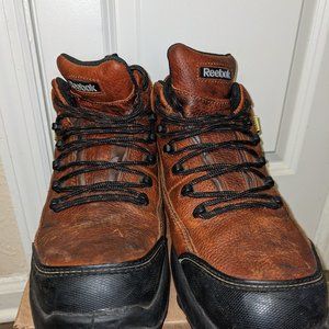 REEBOK Tiahawk Men's Composite Toe Leather Work Boots Size 10.5M Waterproof